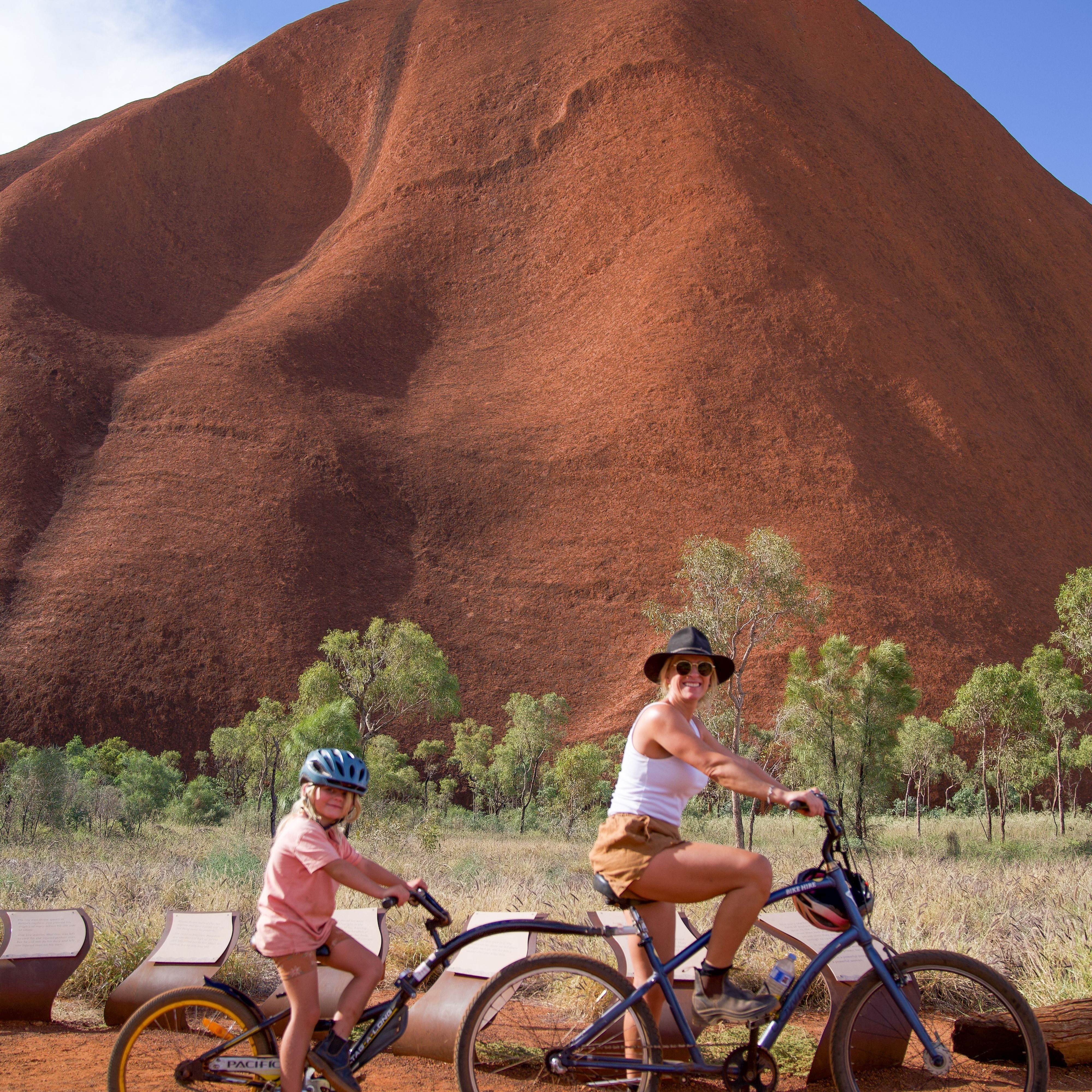 Best Family Fun  Cycling around Uluru Mandatory credit Tourism NT Trip in a Van